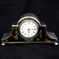 Sterling silver and tortoise shell mantel clock