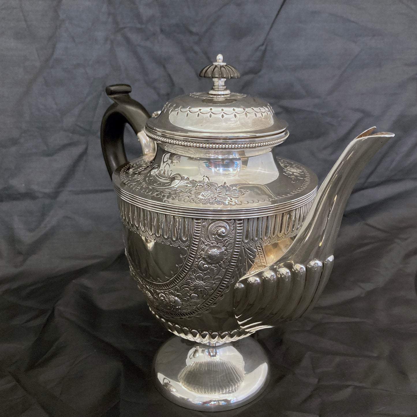 Quality sterling silver 4 piece tea coffee set by Hammond, Creake & Co