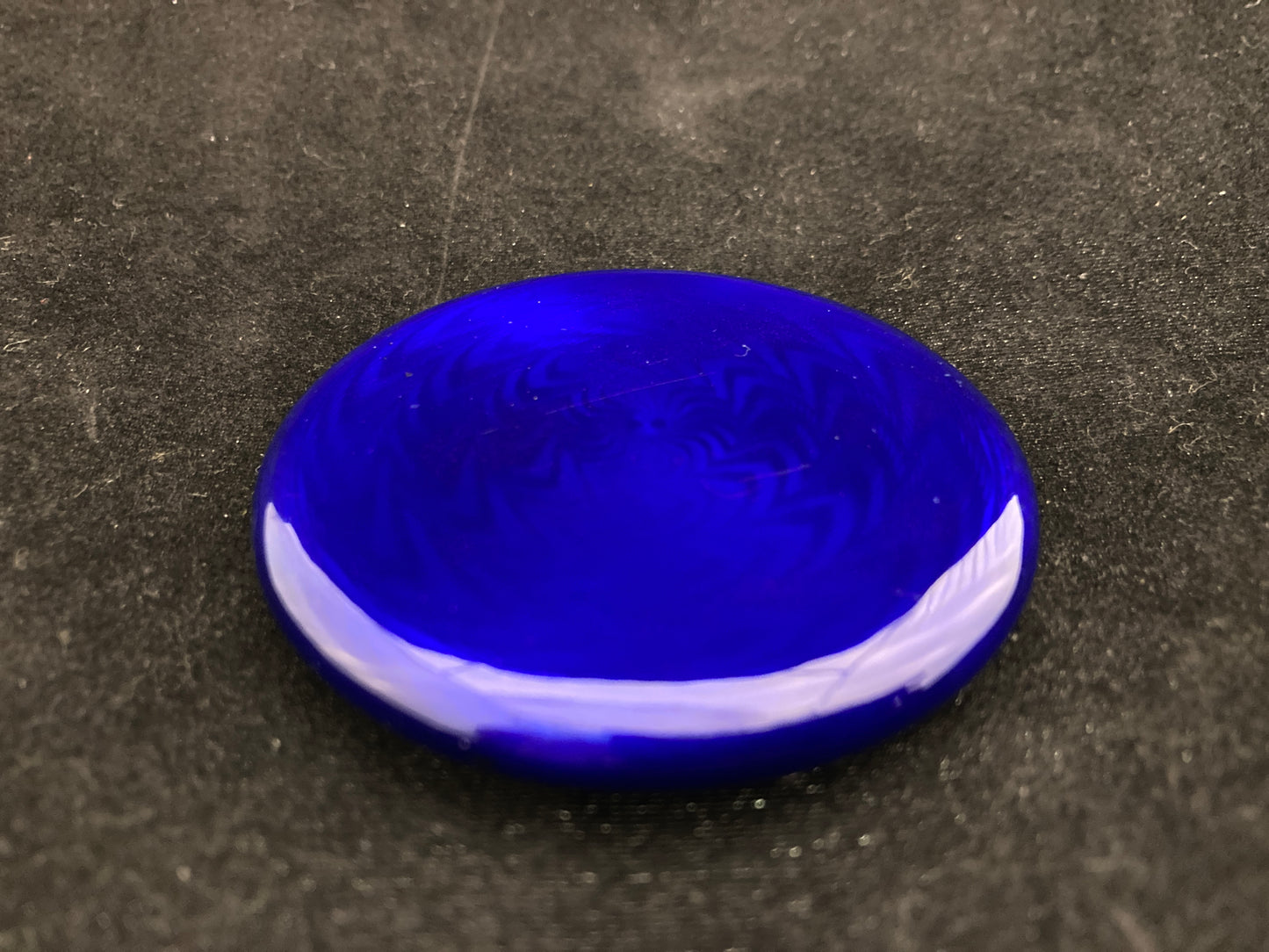 Sterling silver finely painted enamel compact