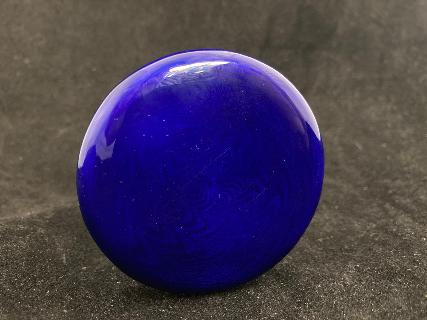 Sterling silver finely painted enamel compact