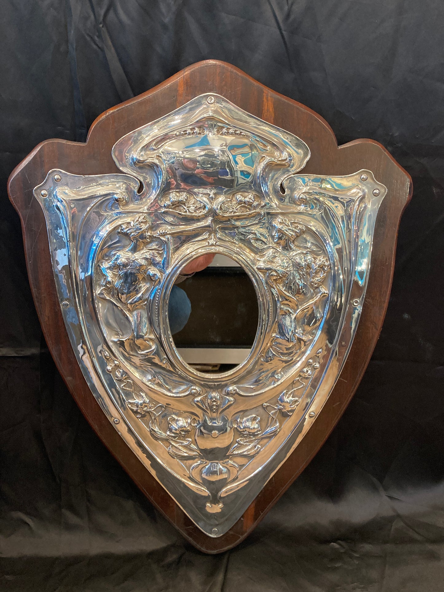 Art Nouveau wall Plaque by the renown artist G Halliday.