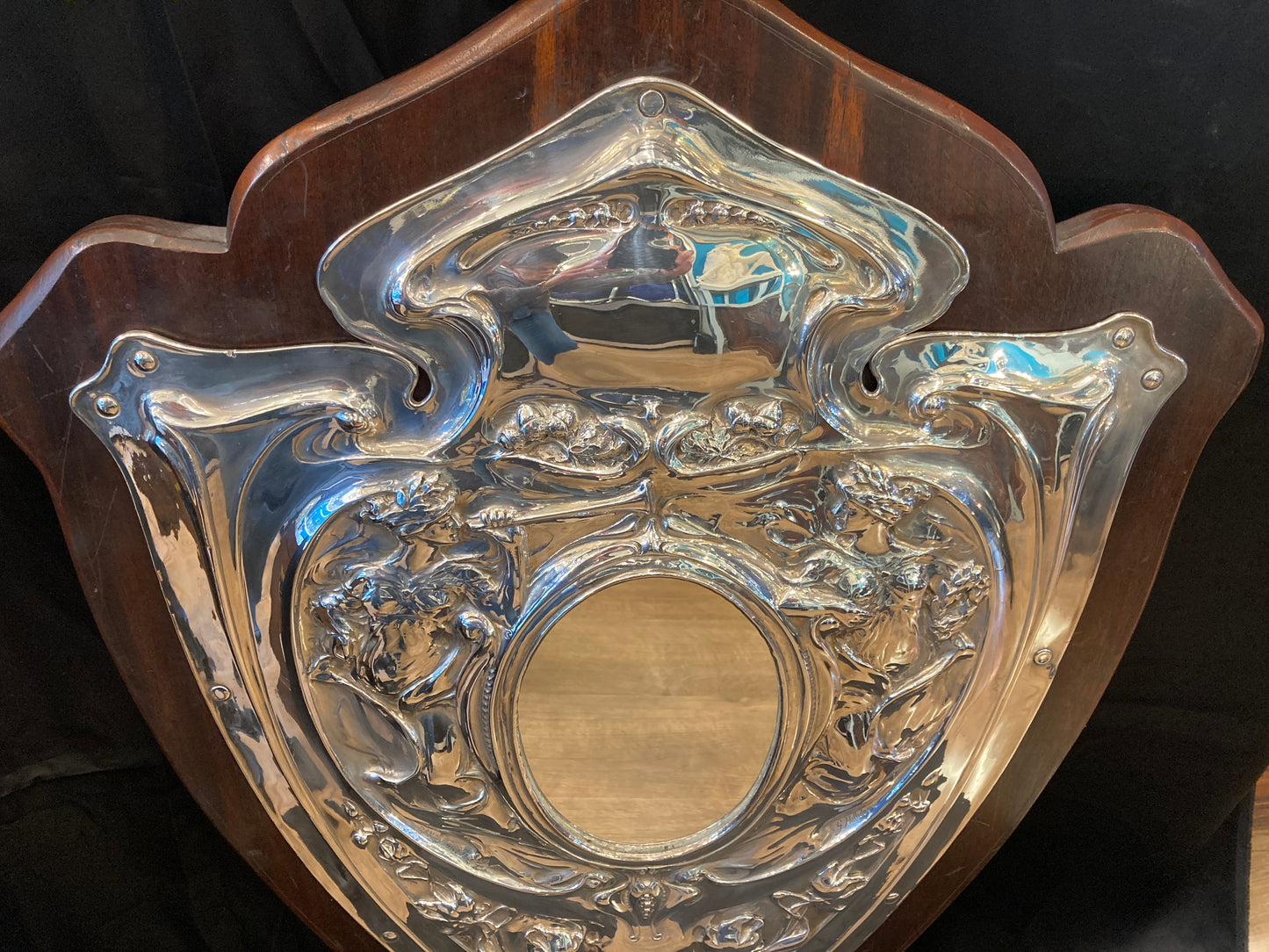 Art Nouveau wall Plaque by the renown artist G Halliday.