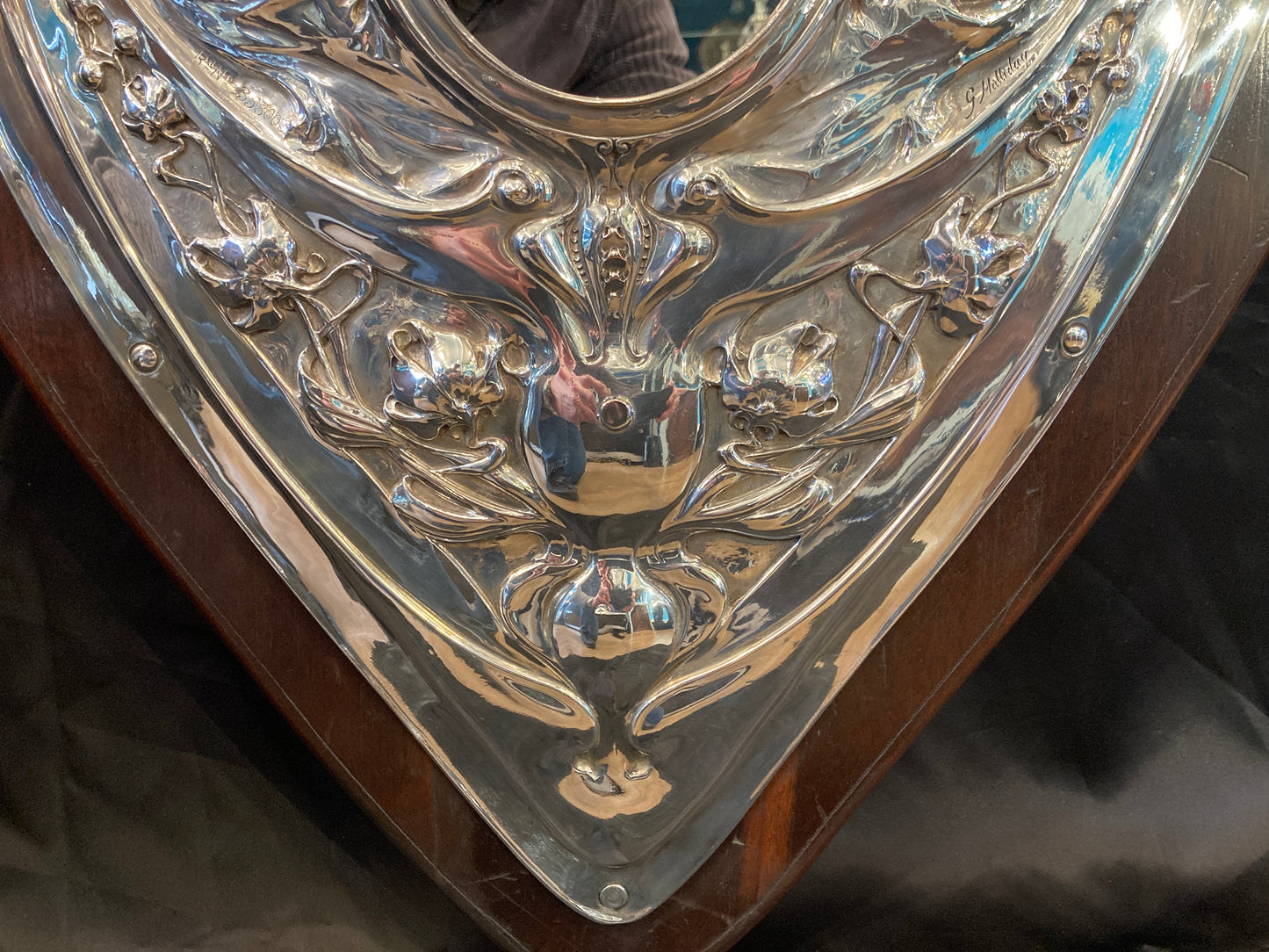 Art Nouveau wall Plaque by the renown artist G Halliday.