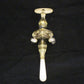 A gilt sterling silver baby rattle.