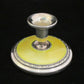 Norwegian silver and enamel candlestick.