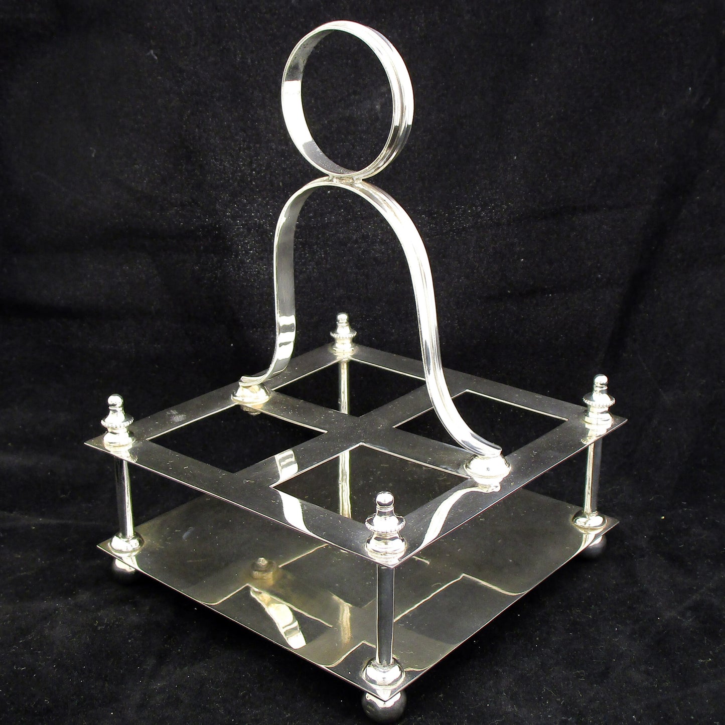 Sterling silver bachelors cruet set.