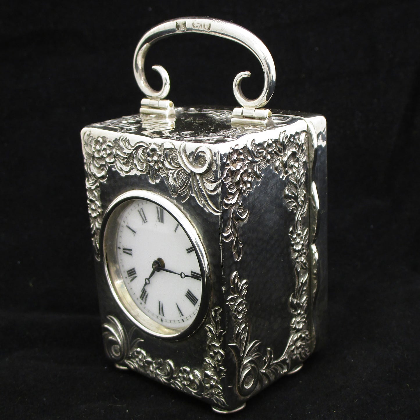 Silver Mantle clock