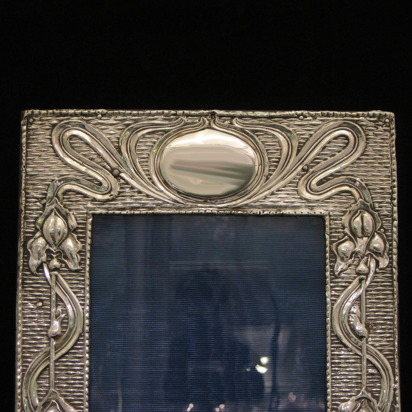 Stunning art nouveau silver picture frame.