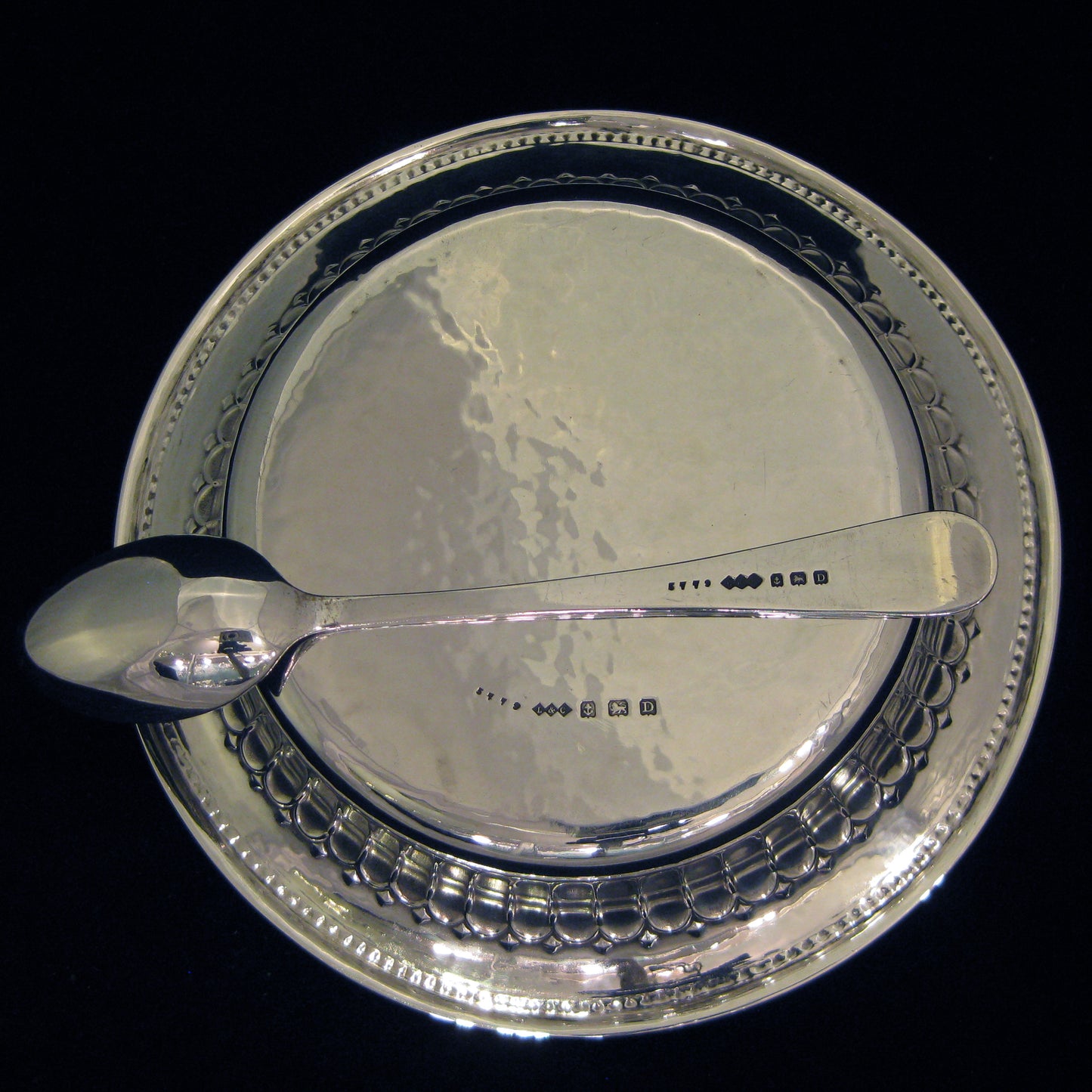 Rare Liberty & Co sterling silver Bowl and spoon.
