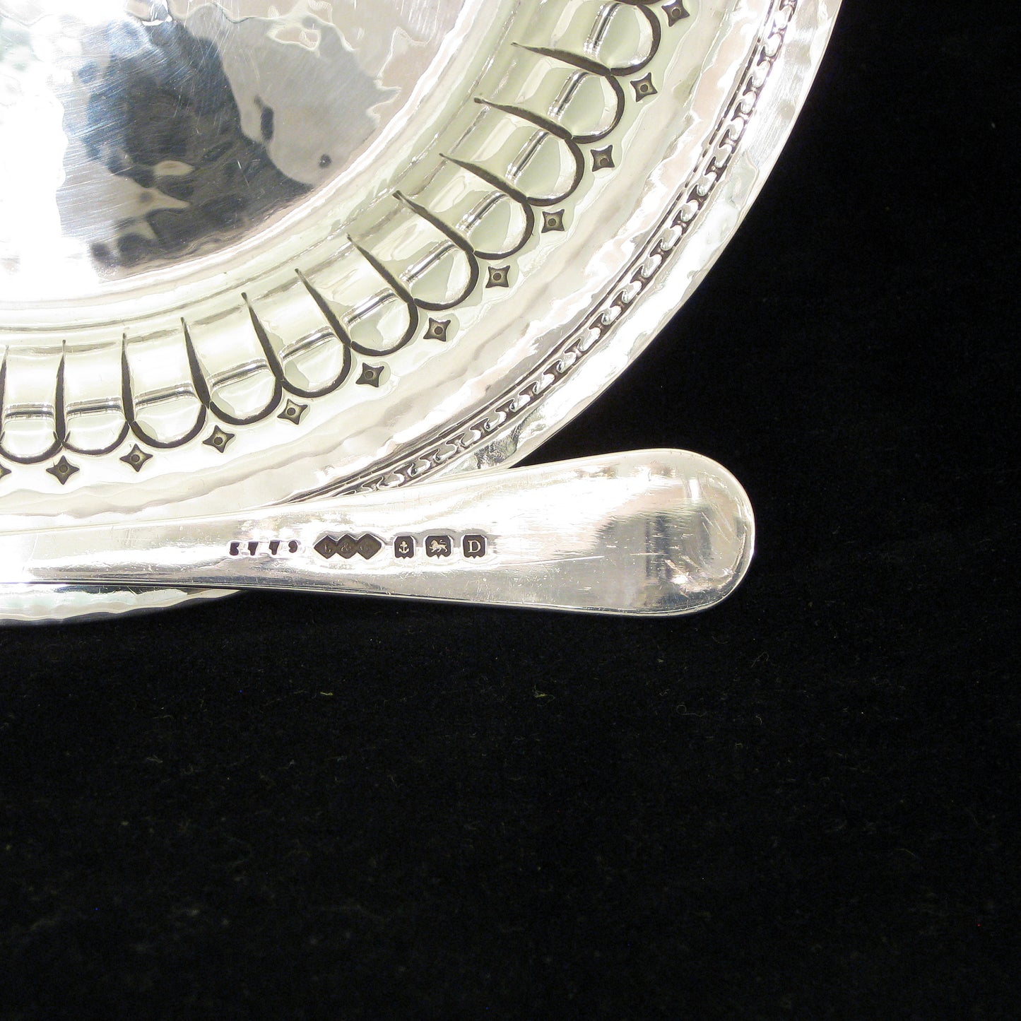 Rare Liberty & Co sterling silver Bowl and spoon.