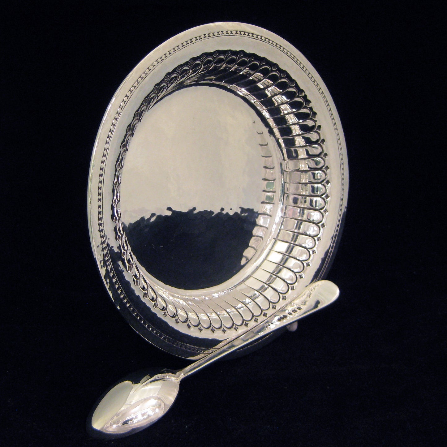 Rare Liberty & Co sterling silver Bowl and spoon.