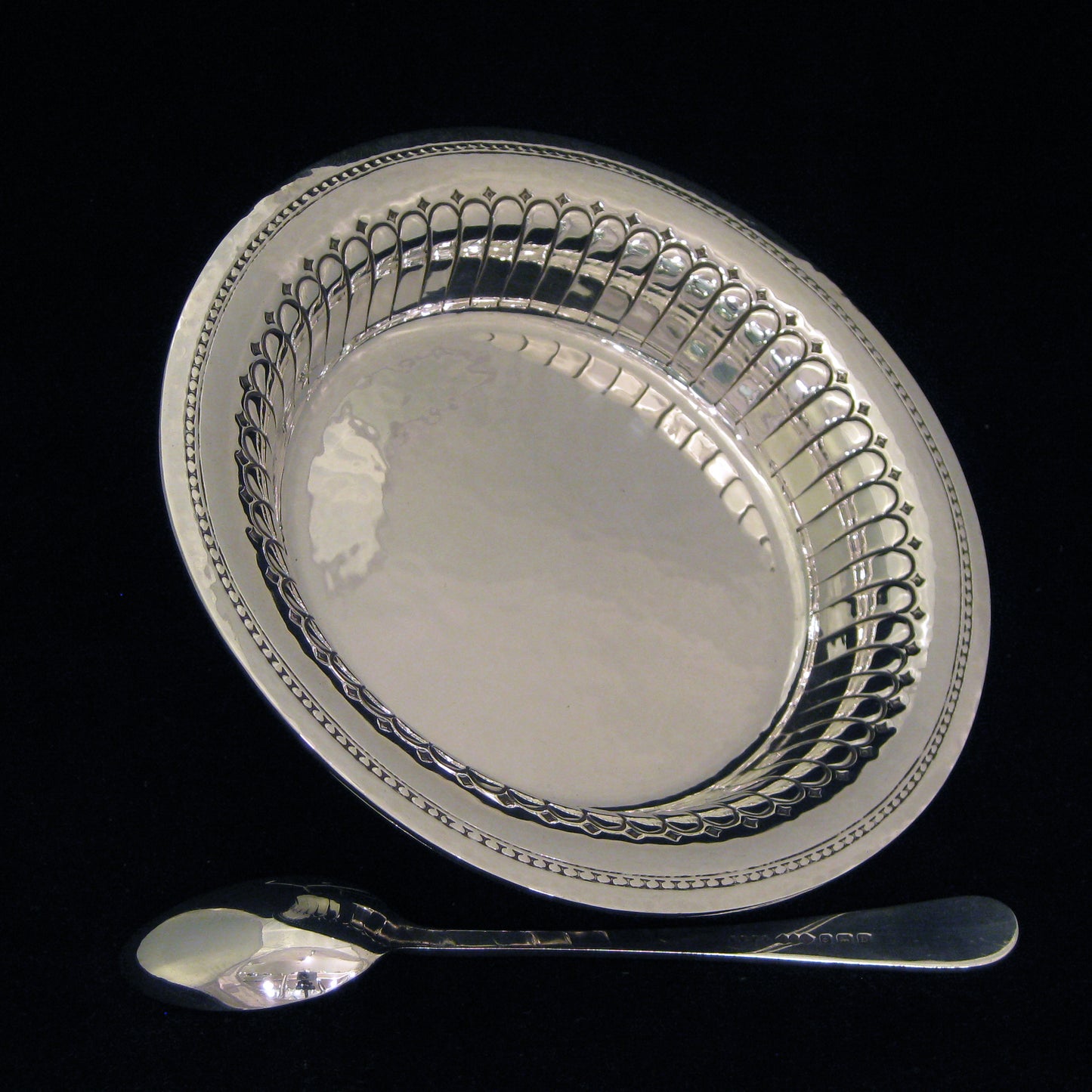 Rare Liberty & Co sterling silver Bowl and spoon.