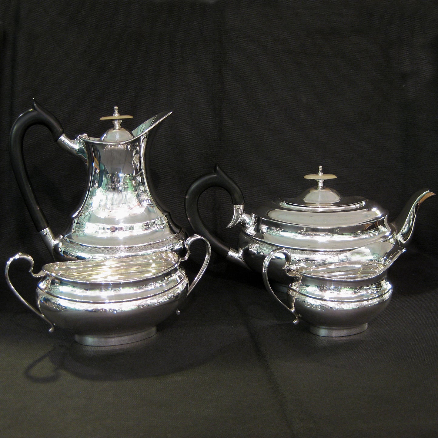 Sterling silver 4pc Tea/coffee set.