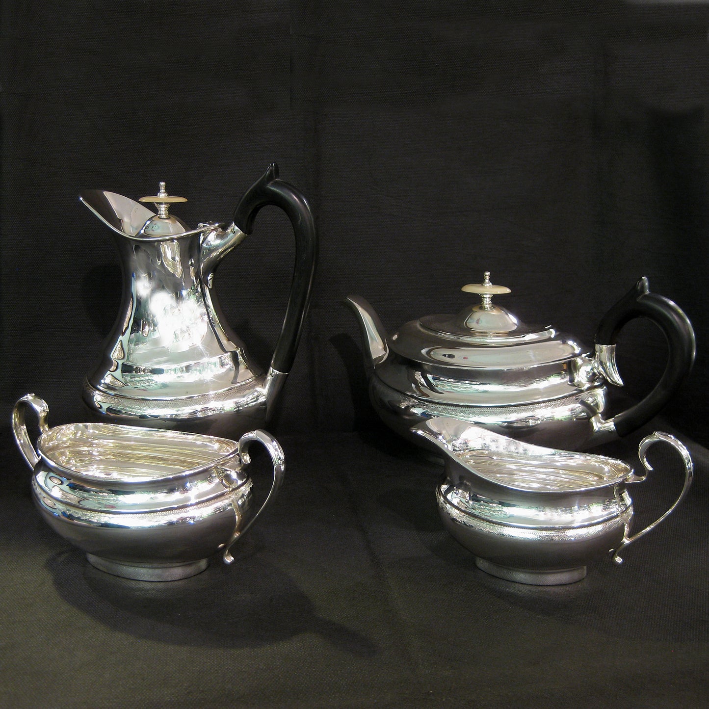 Sterling silver 4pc Tea/coffee set.