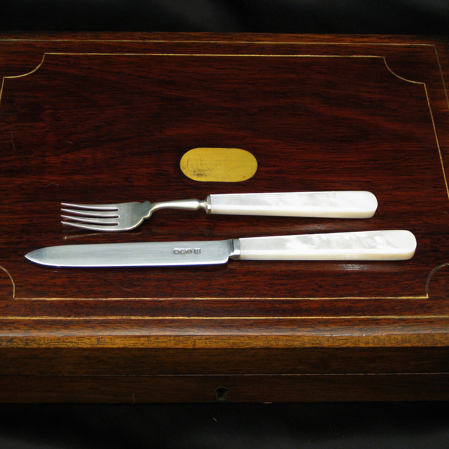 Sterling silver fruit/dessert set By Deakin & Sons