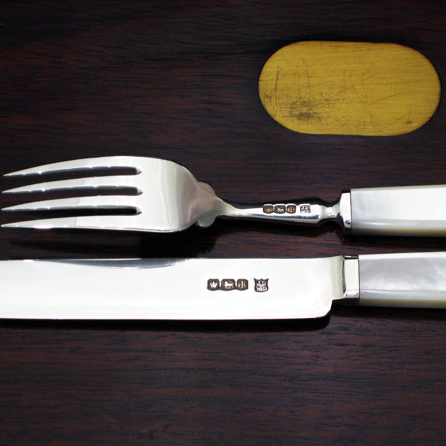 Sterling silver fruit/dessert set By Deakin & Sons