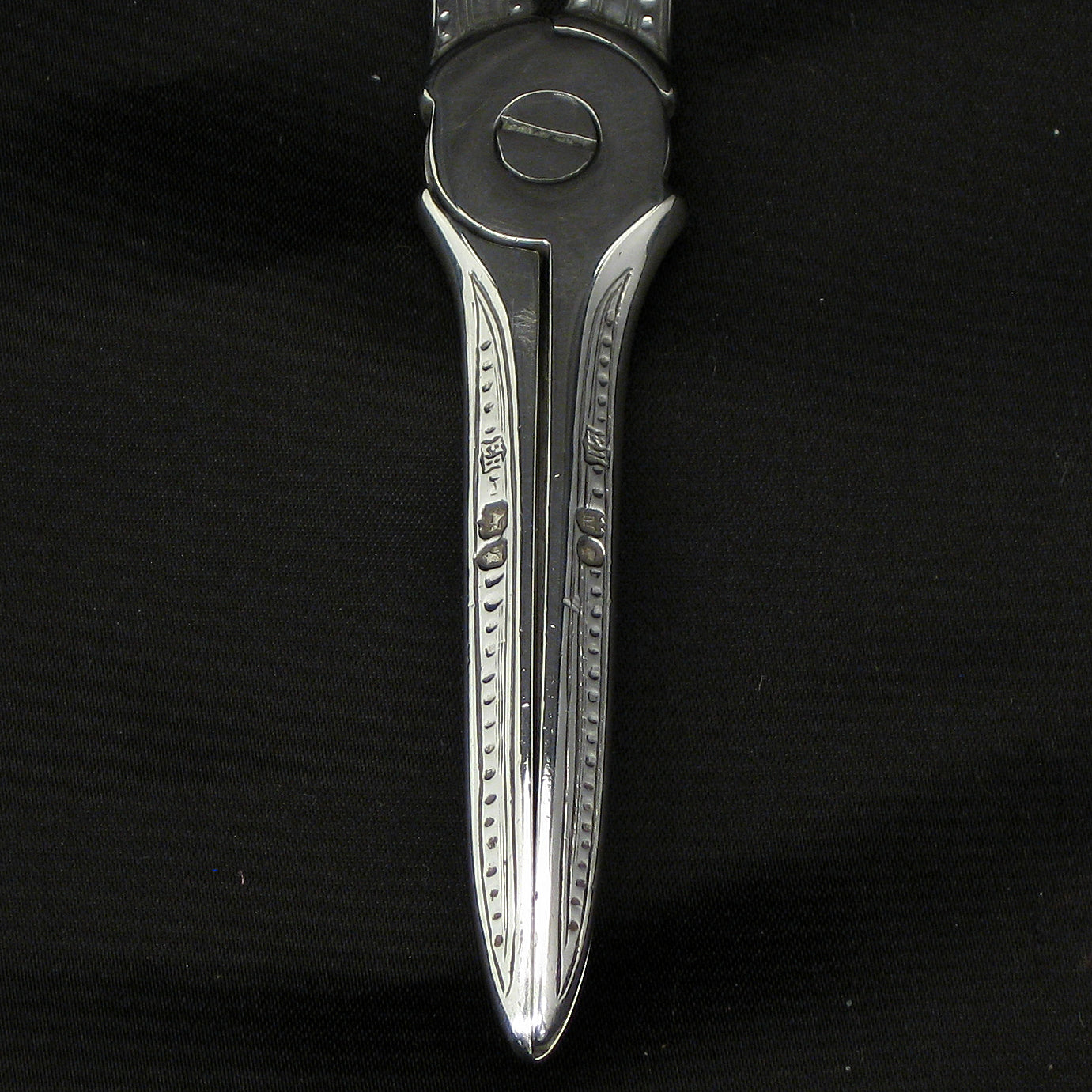 Silver grape scissors by William Hutton & sons