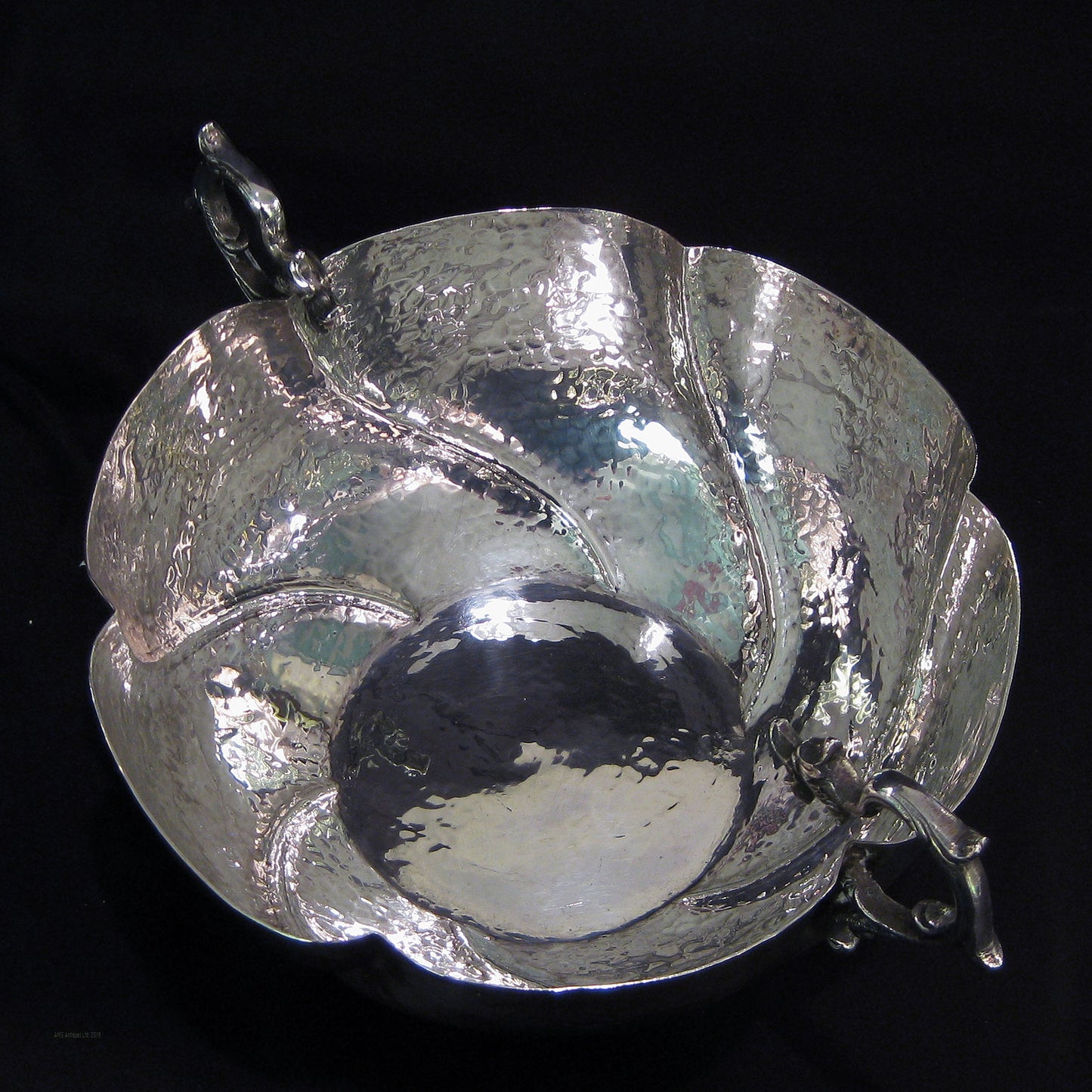 Arts & Crafts hand crafted silver bowl