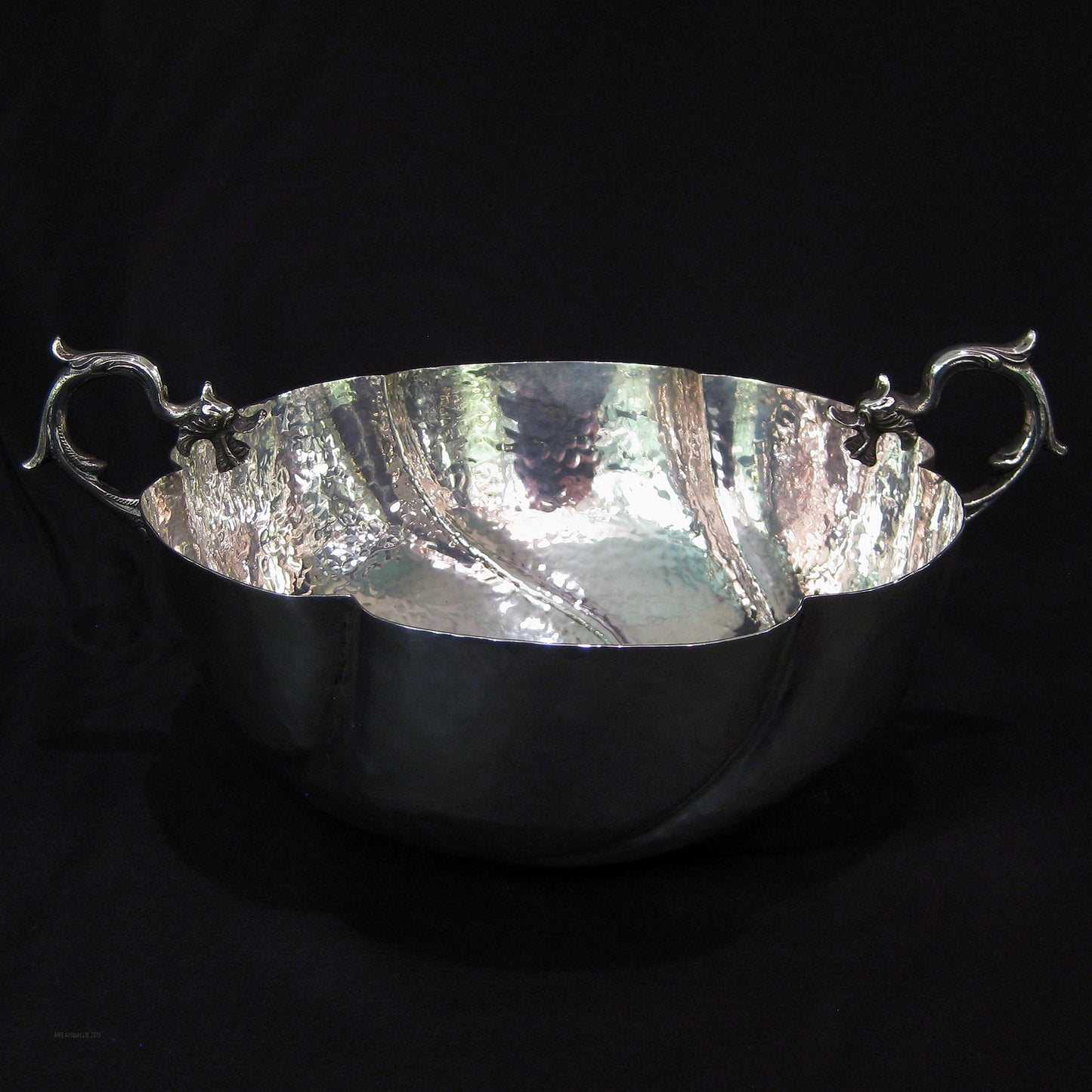 Arts & Crafts hand crafted silver bowl