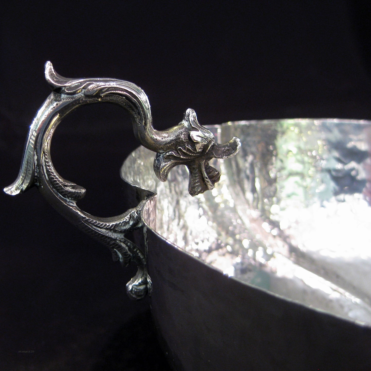 Arts & Crafts hand crafted silver bowl