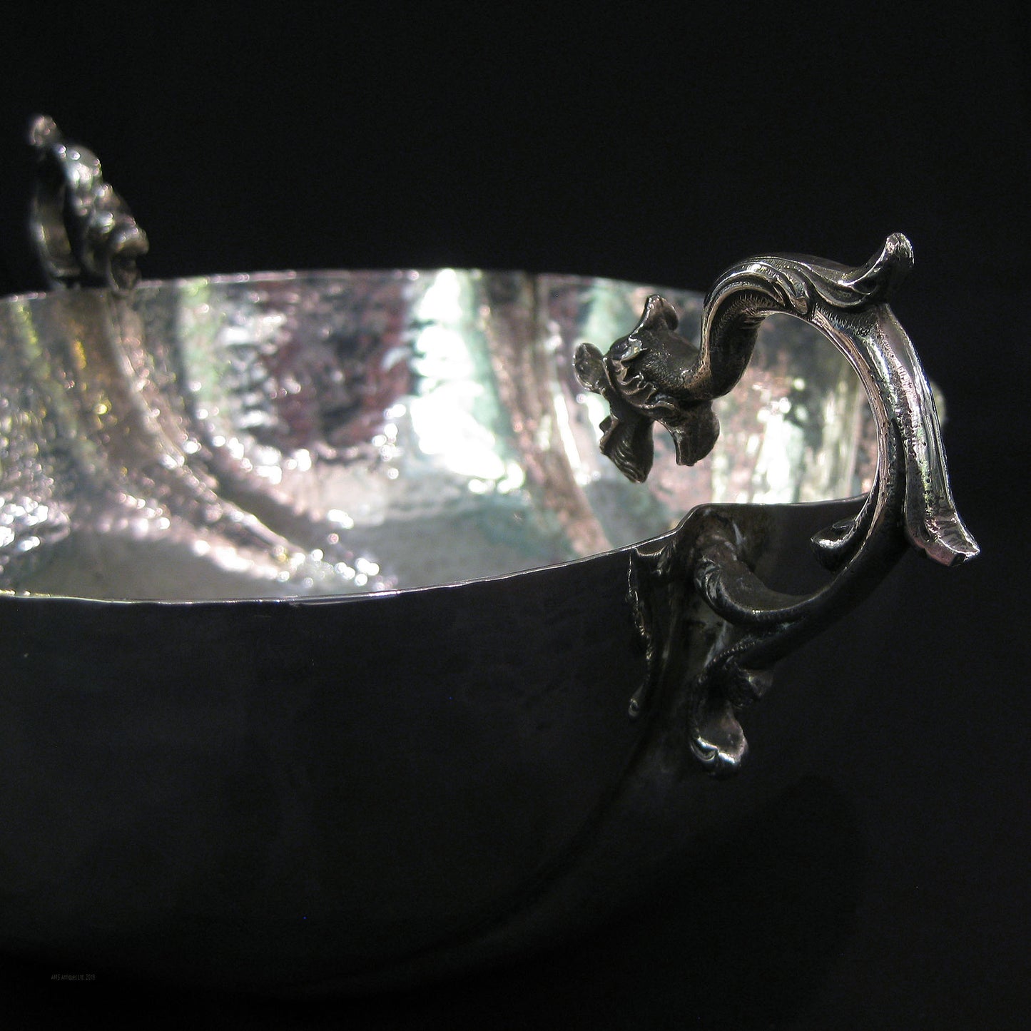 Arts & Crafts hand crafted silver bowl