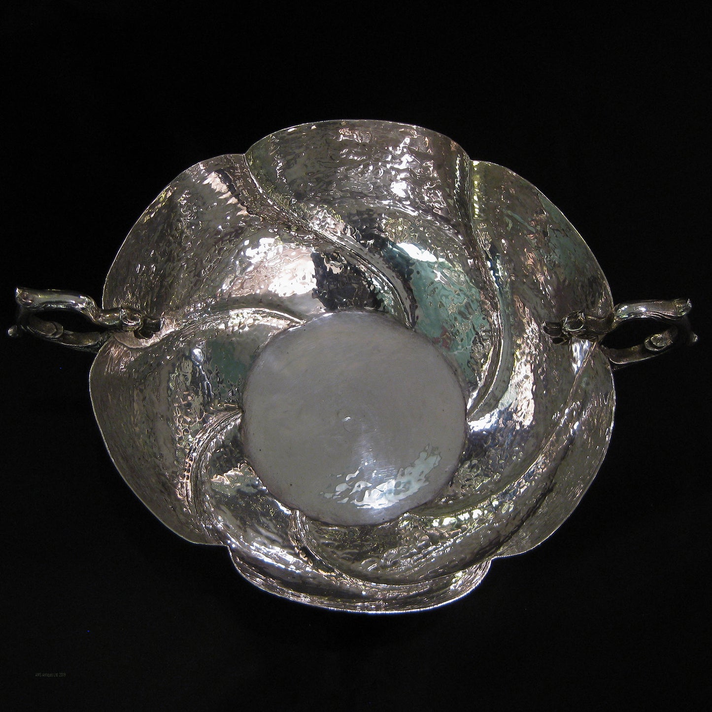 Arts & Crafts hand crafted silver bowl