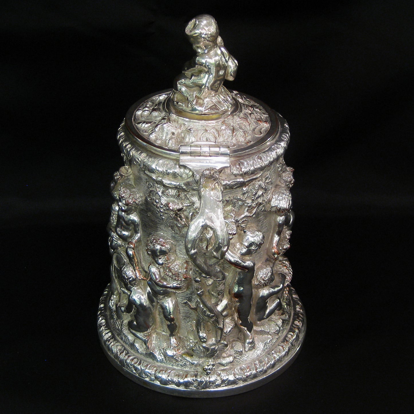 Electrotype beer/cider jug by Elkington & Co.