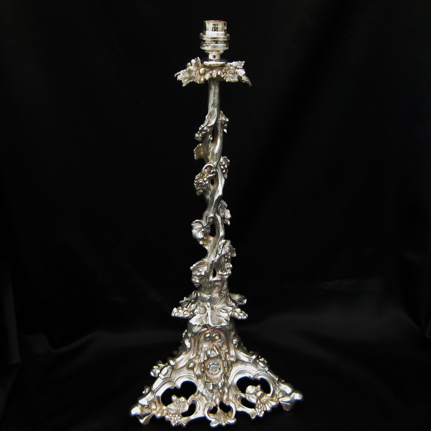 A twisted vine lamp base (Elkington)