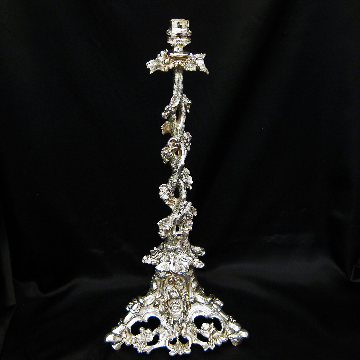 A twisted vine lamp base (Elkington)