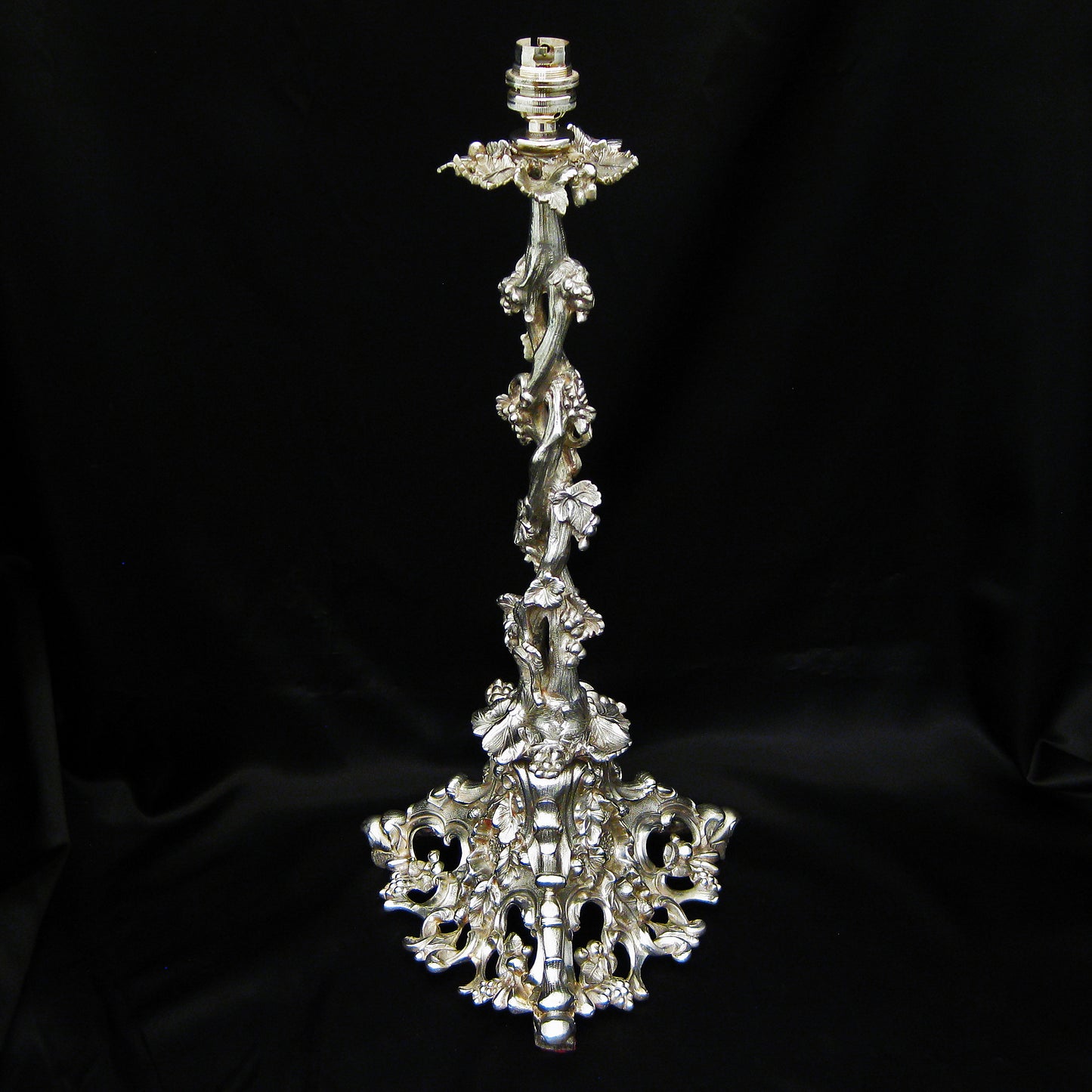 A twisted vine lamp base (Elkington)