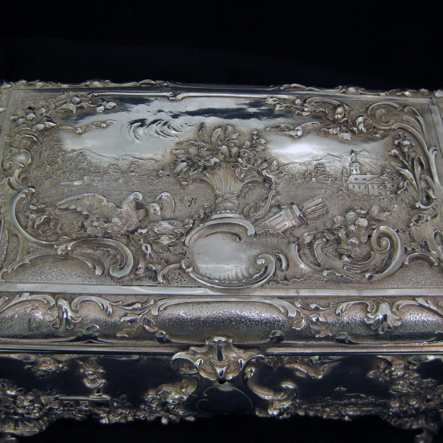 Rare Large electrotype jewellery box