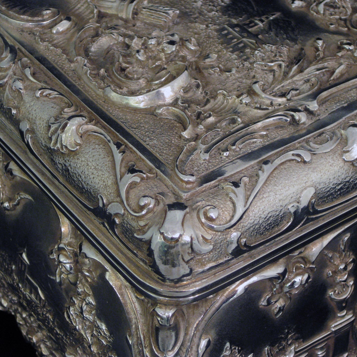 Rare Large electrotype jewellery box