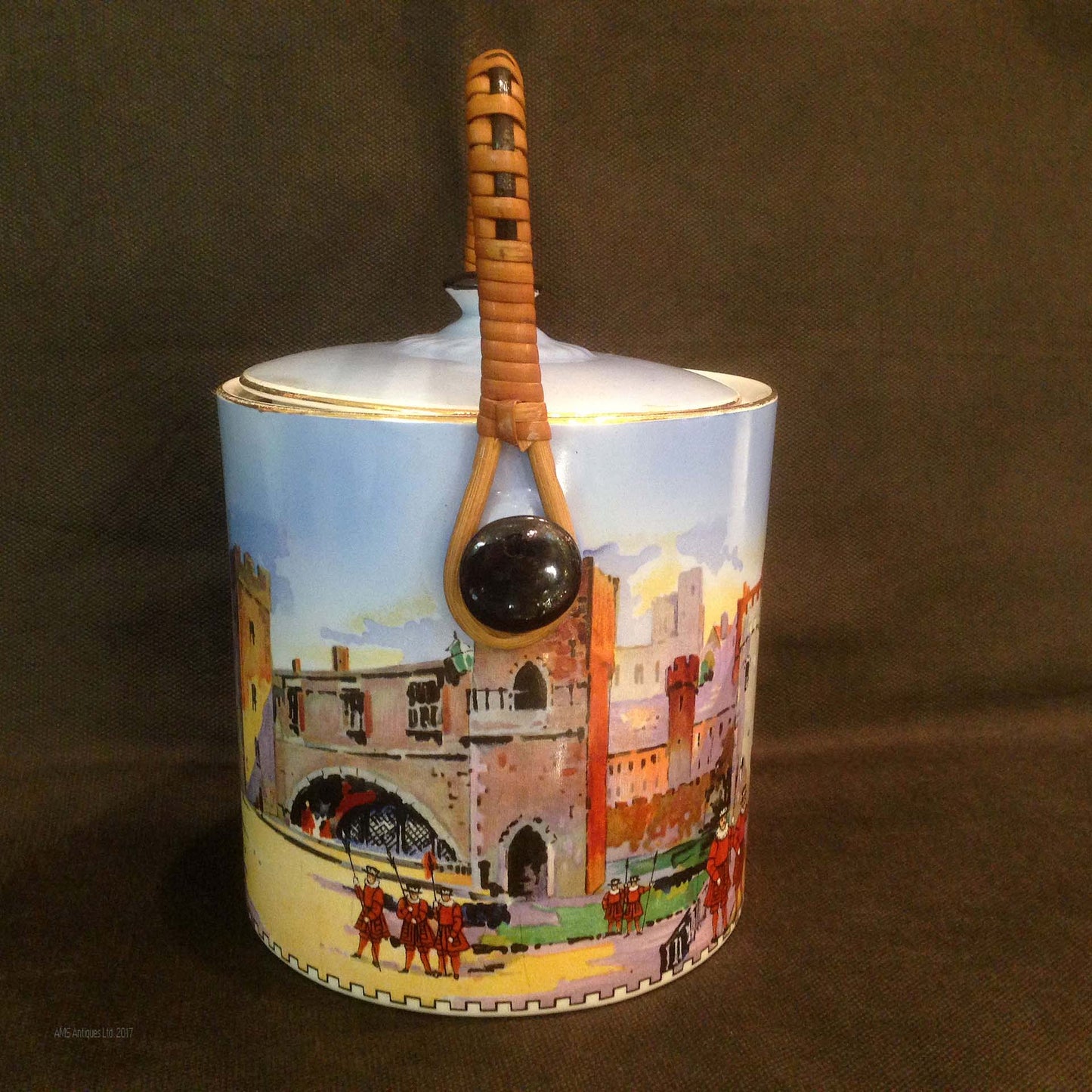 Ceramic biscuit box- Tower of London