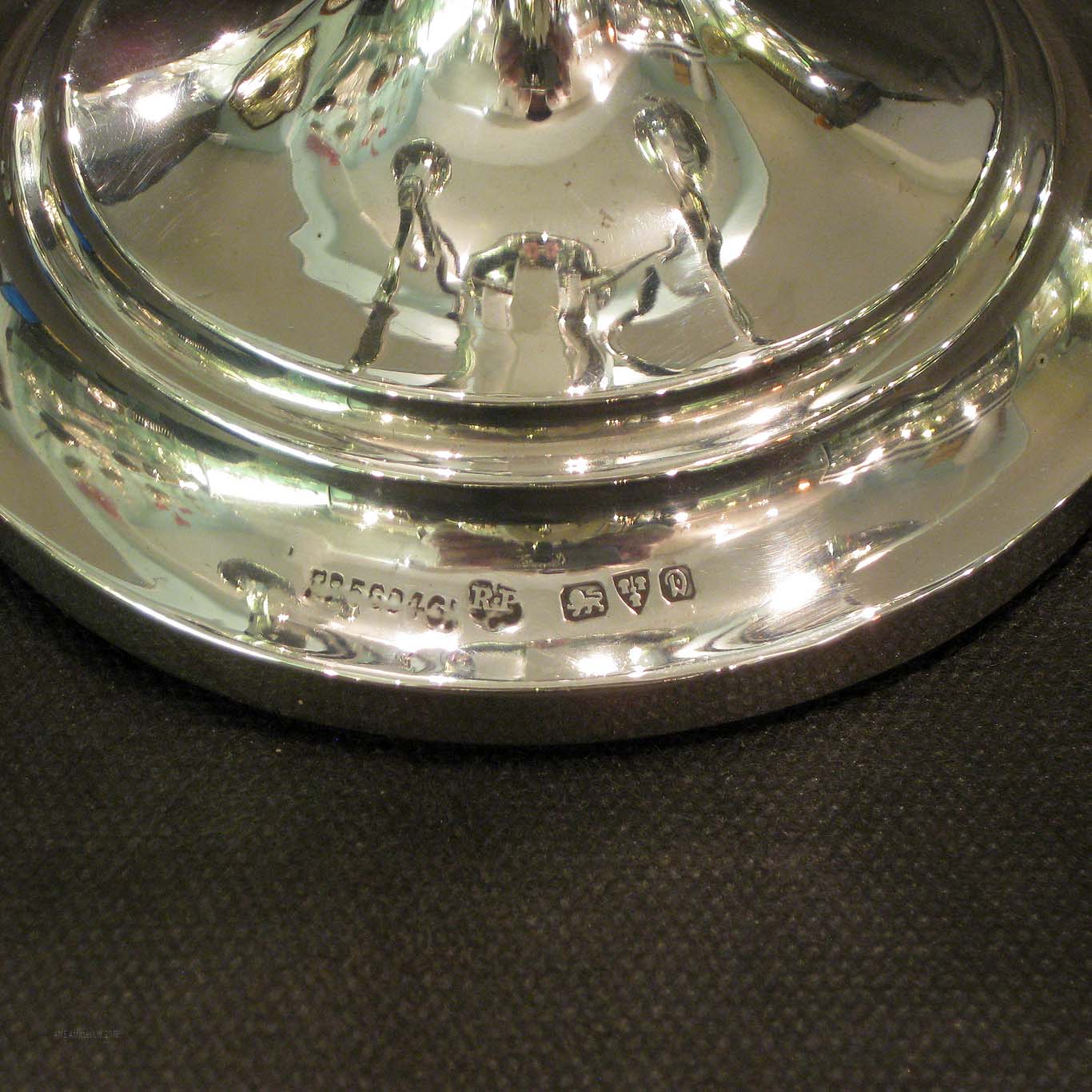 Sterling silver 4 flute epergne.