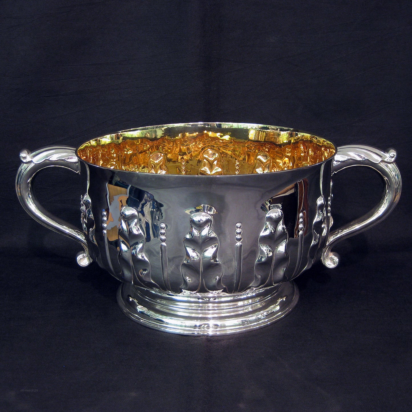 Large two handle bowl by Mappin & Webb
