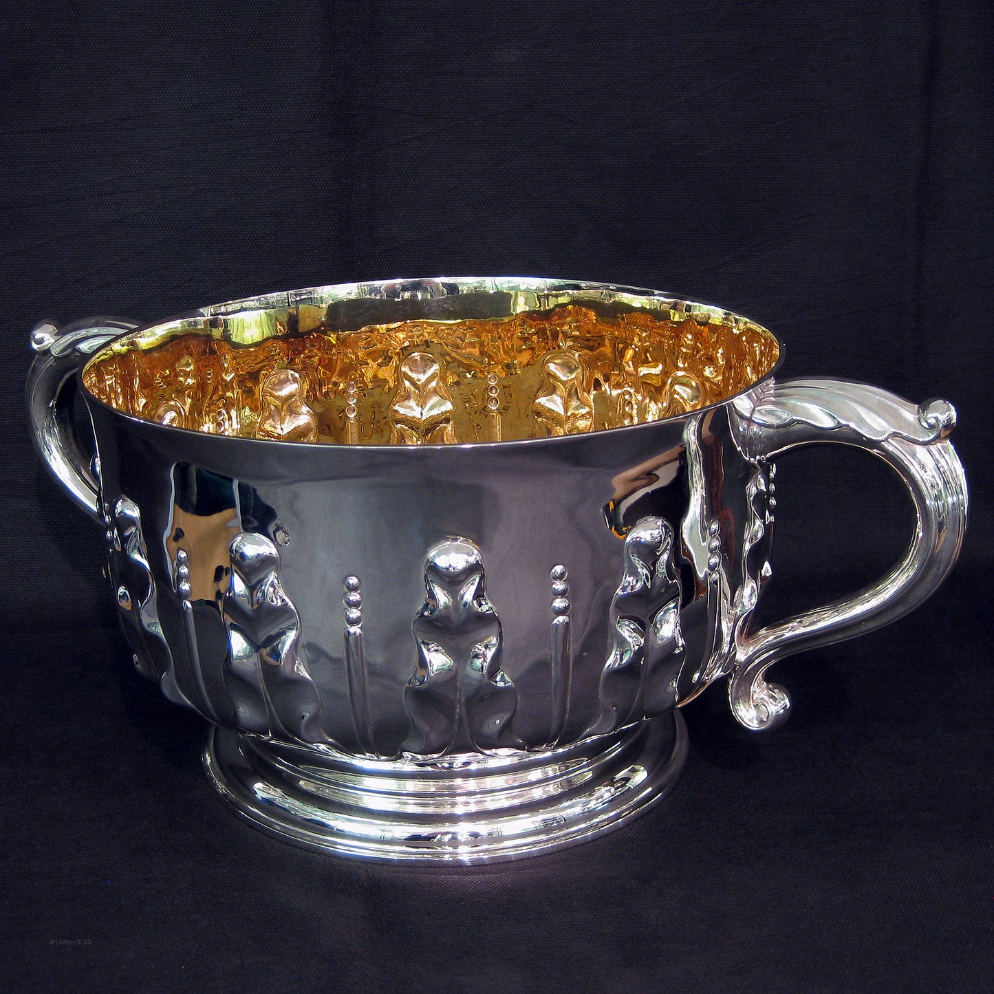 Large two handle bowl by Mappin & Webb