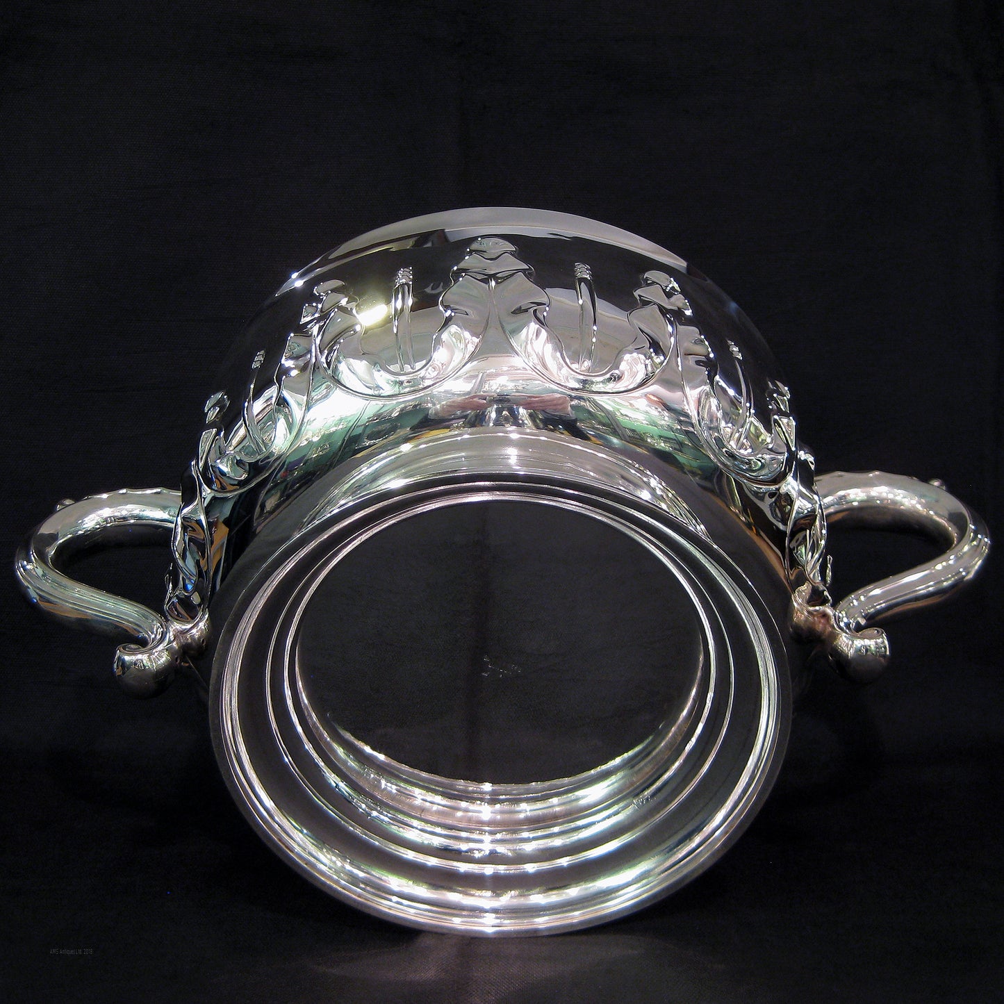 Large two handle bowl by Mappin & Webb