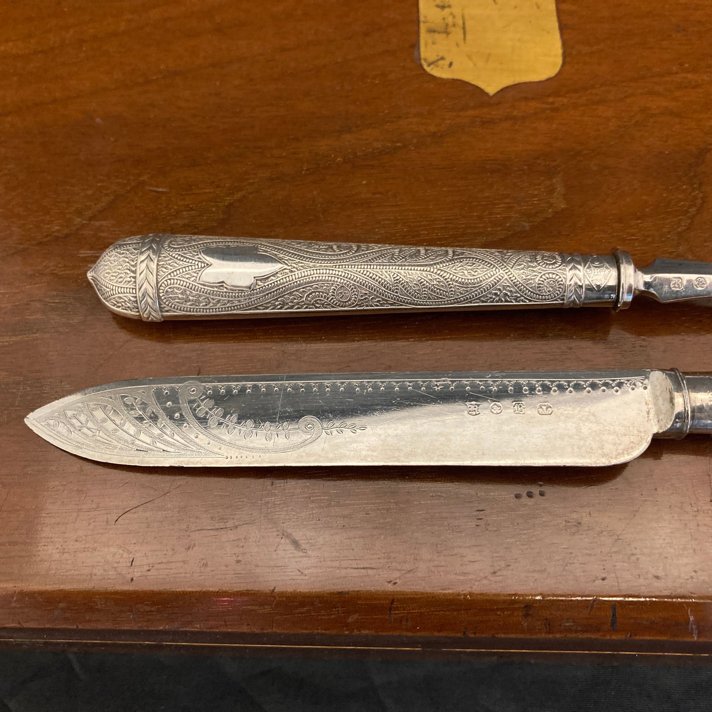 A boxed silver plated 12 place set