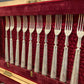 A boxed silver plated 12 place set