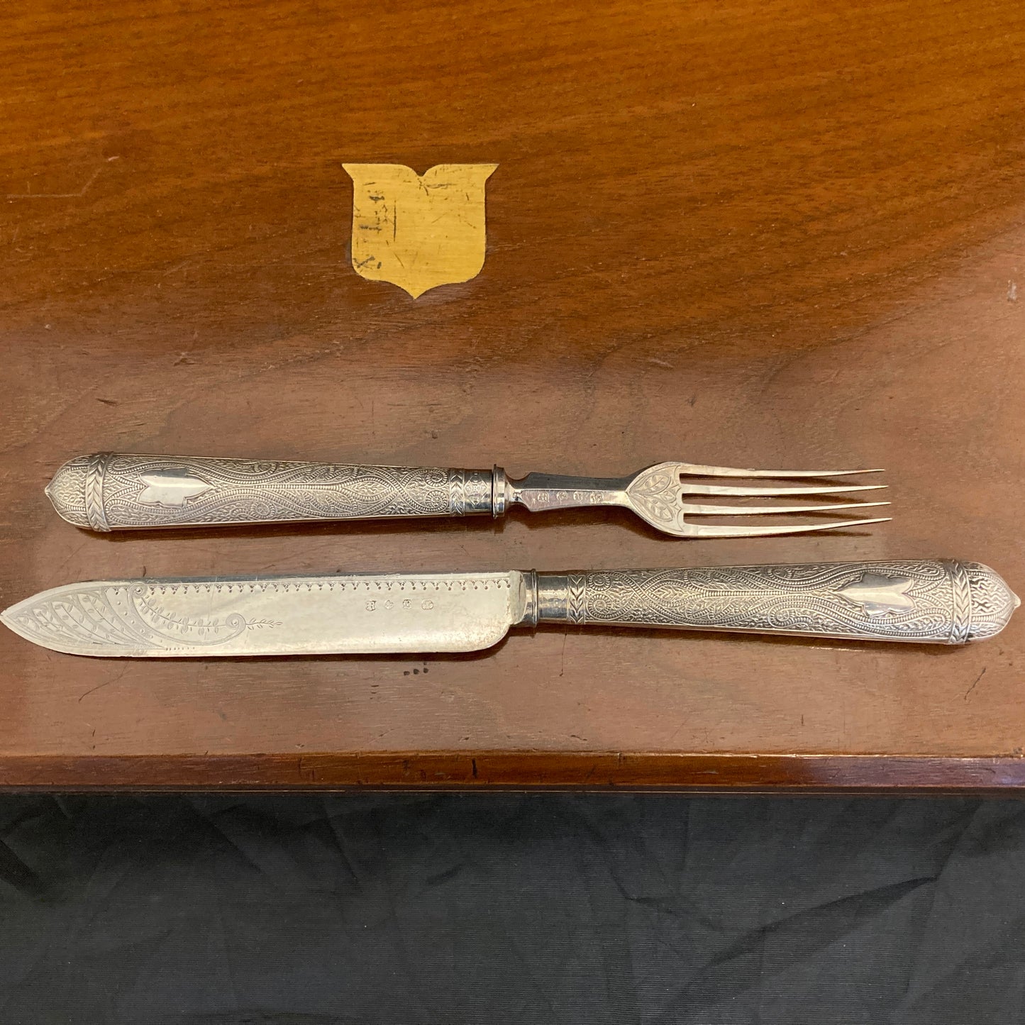 A boxed silver plated 12 place set