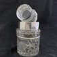 Antique silver and cut crystal smelling salts bottle