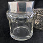 Antique silver and cut crystal smelling salts bottle