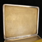 Antique sterling cigarette case with enamel shield