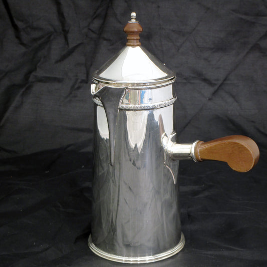 Elegant side handled coffee/chocolate pot