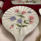 Hand painted silver and enamel boxed dressing table set