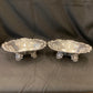 An Antique pair of pierced silver bonbon dishes