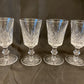 Antique silver plated drinks tray with cut crystal bottles and glasses