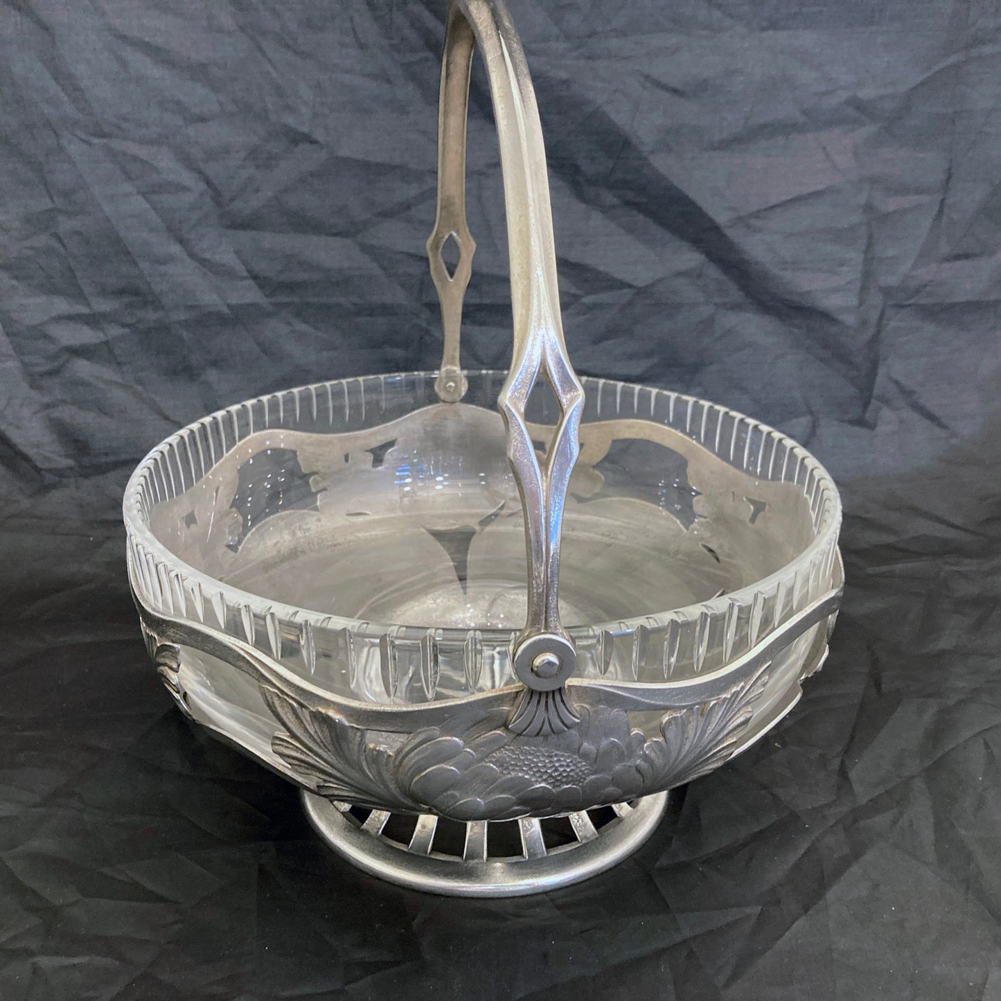 Art Nouveaux WMF fruit bowl silverplated German c.1900