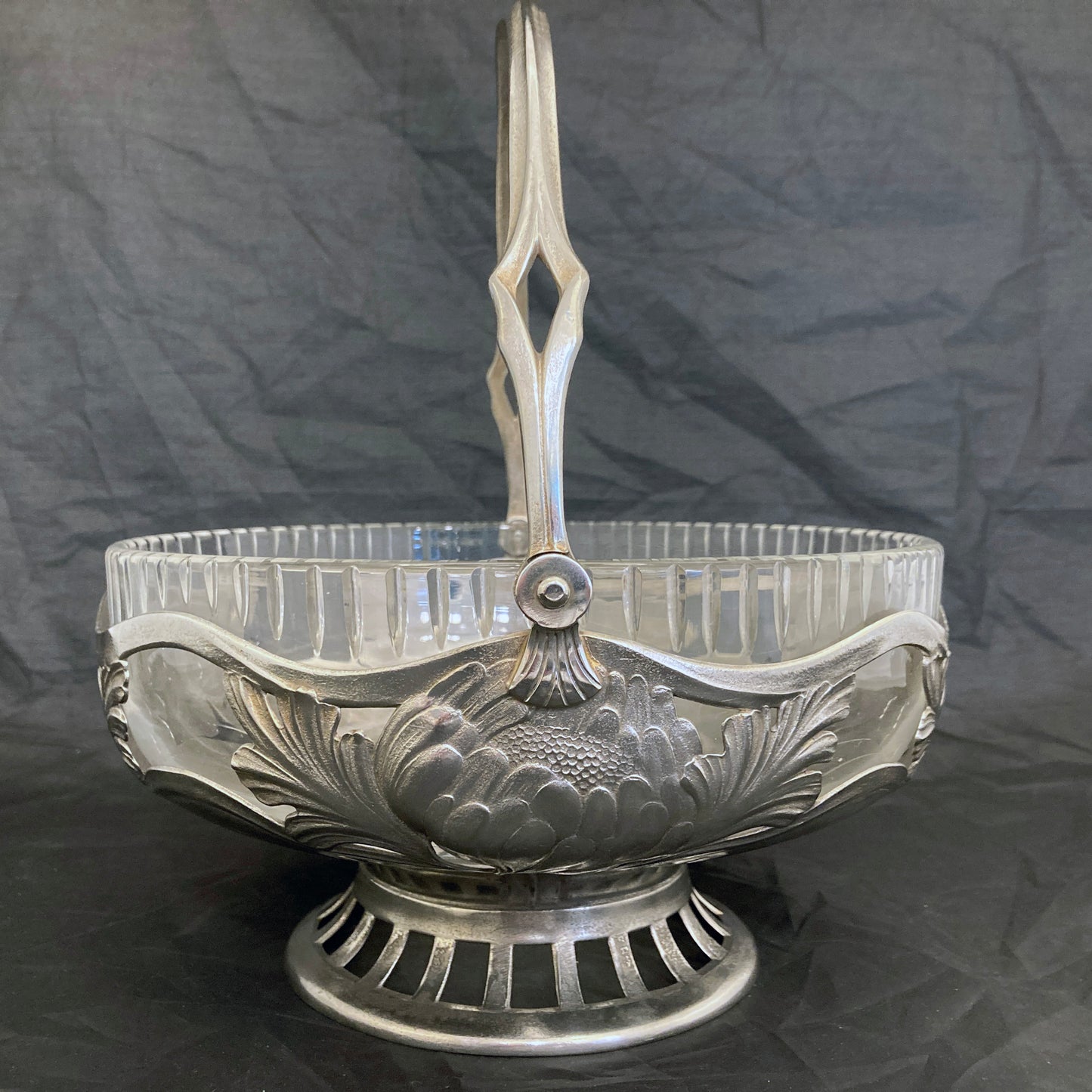 Art Nouveaux WMF fruit bowl silverplated German c.1900