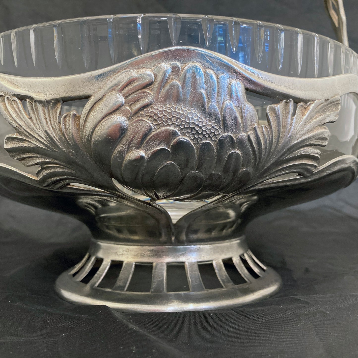 Art Nouveaux WMF fruit bowl silverplated German c.1900